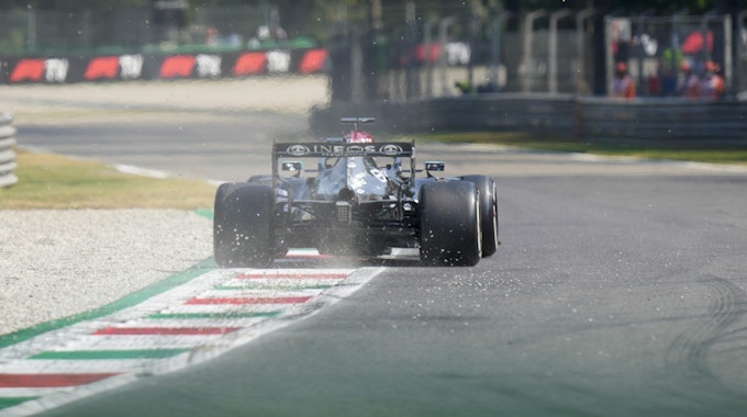 2. Freies Training in Monza: Lewis Hamilton (Mercedes).