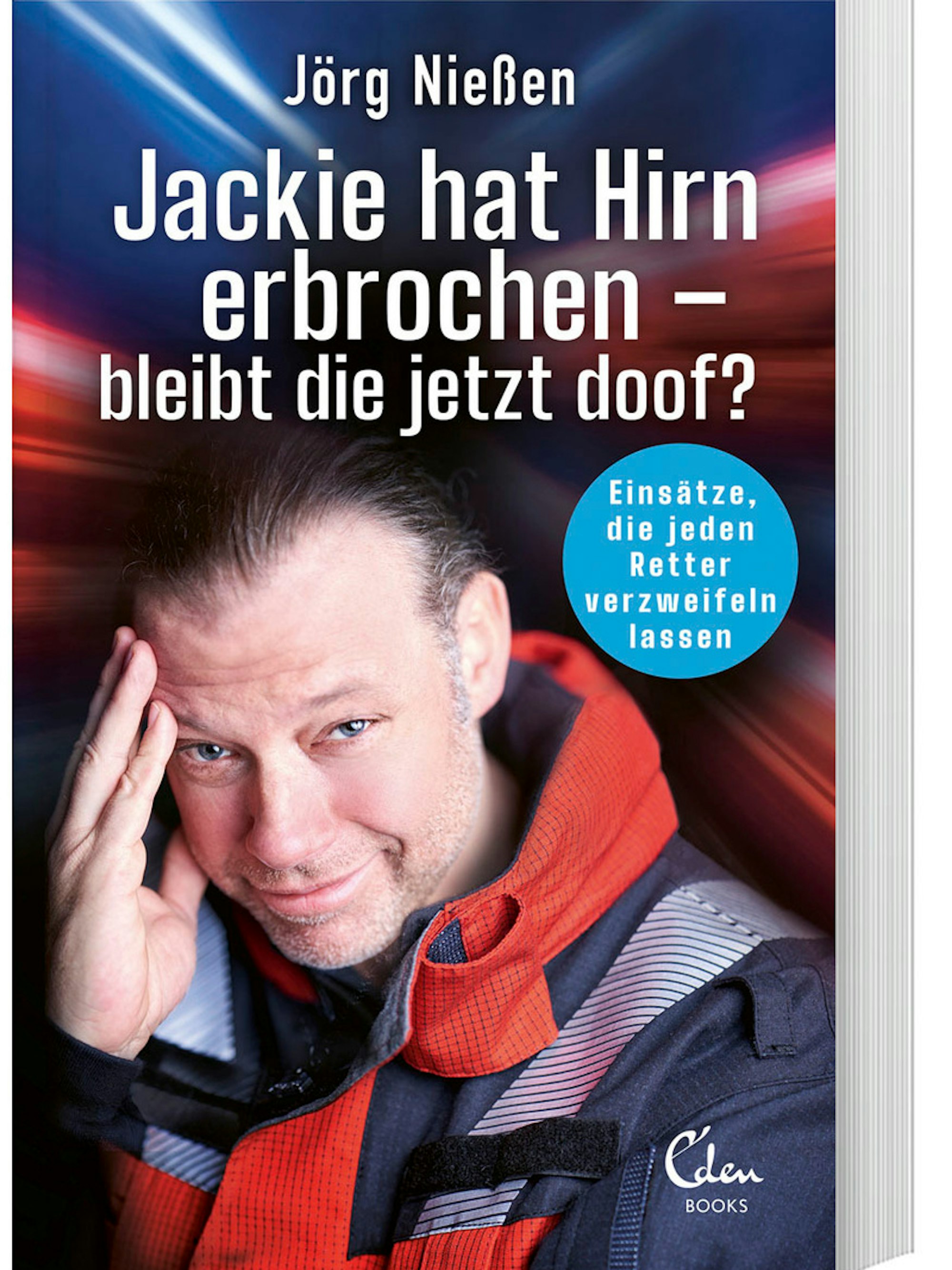 Jörg Nießen auf dem Titelblatt seines Buches.