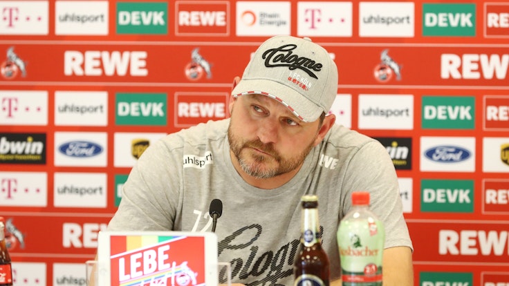 1. FC Köln, Pressekonferenz, Steffen Baumgart (1. FC Köln), 16.09.2021, Bild: Herbert Bucco