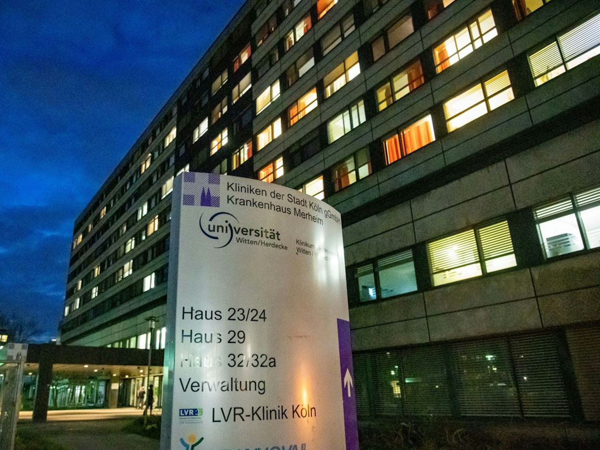 Das Krankenhaus in Merheim im März 2020.