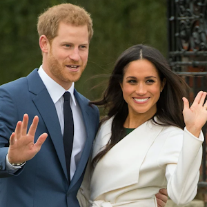 Prinz Harry und seine Frau Meghan, hier in London im März 2020, sorgen mit ihrem neuen „Time“-Cover für Internet-Aufruhr.