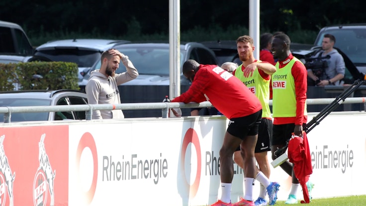 Dominick Drexler besuchte das Training des 1. FC Köln.
