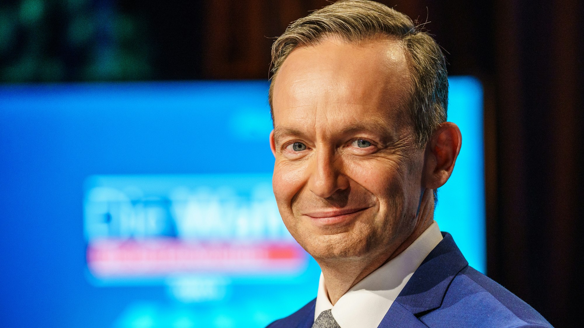 Volker Wissing (FDP), hier am 16. September bei einer  SWR-Sendung zur Bundestagswahl 2021, setzte sich für Emissionszertfikate ein.
