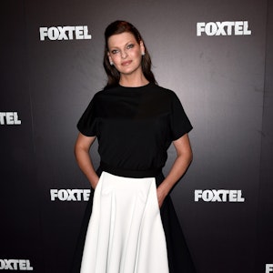 Auf ihrem Instagram-Profil erklärt Linda Evangelista, hier 2015 bei einer Foxtel-Veranstaltung in Sydney, weshalb es in letzter Zeit so stumm um das Model war.