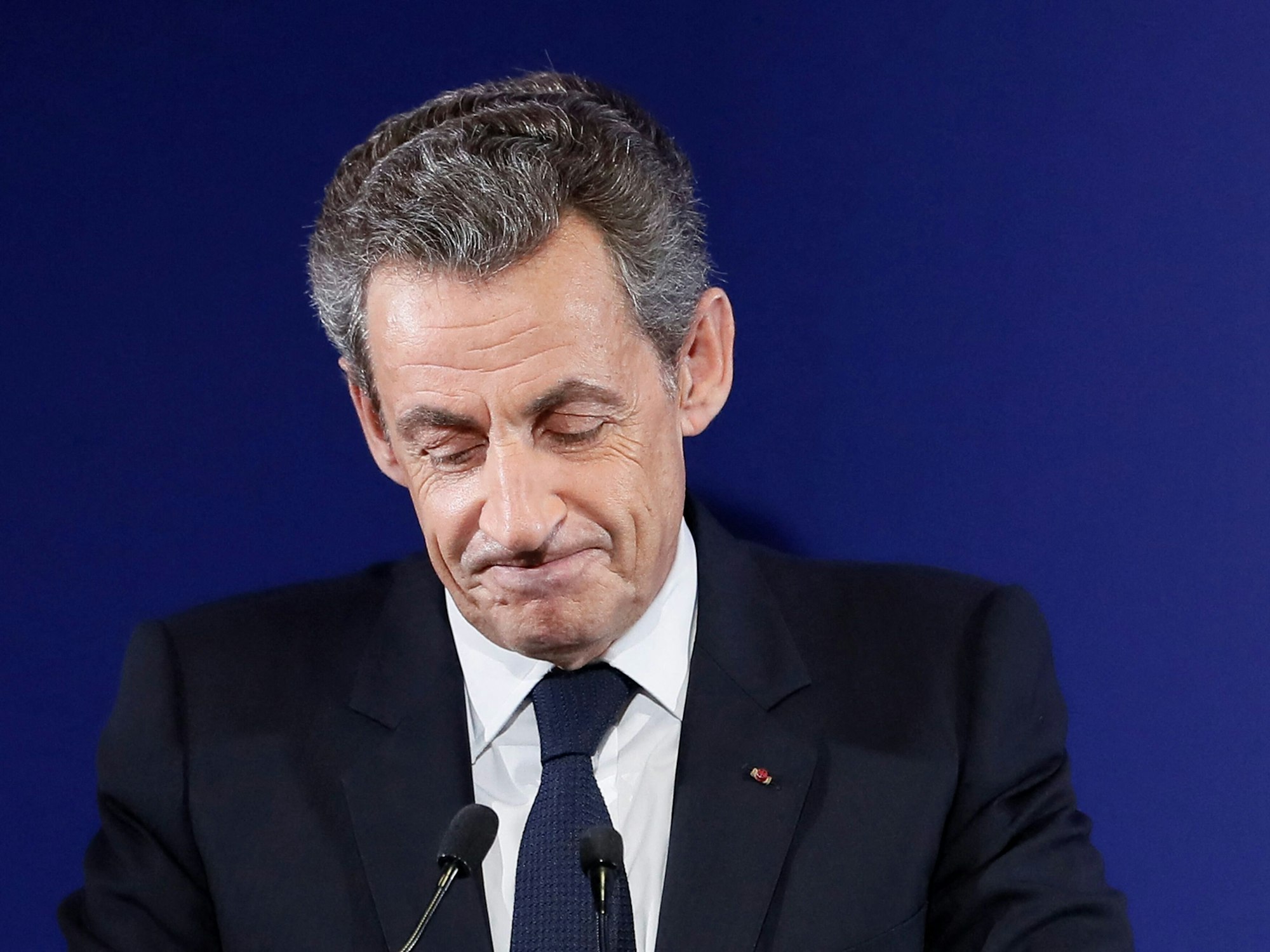 Das Archivfoto zeigt den ehemaligen französischen Staatspräsidenten Nicolas Sarkozy am 20. November 2016.