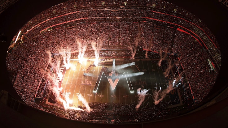 Die Halbzeit-Show beim 53. Super Bowl am 3. Februar 2019 in Atlanta.