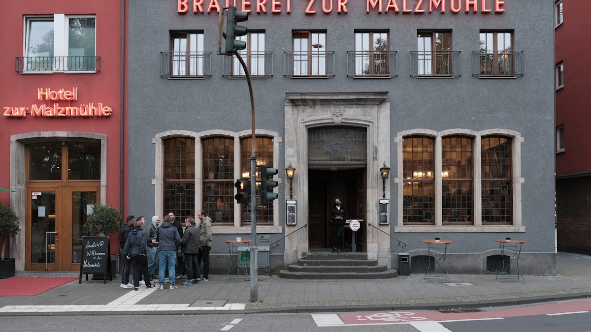 Köln: Die Brauerei zur Malzmühle am Heumarkt.&nbsp;