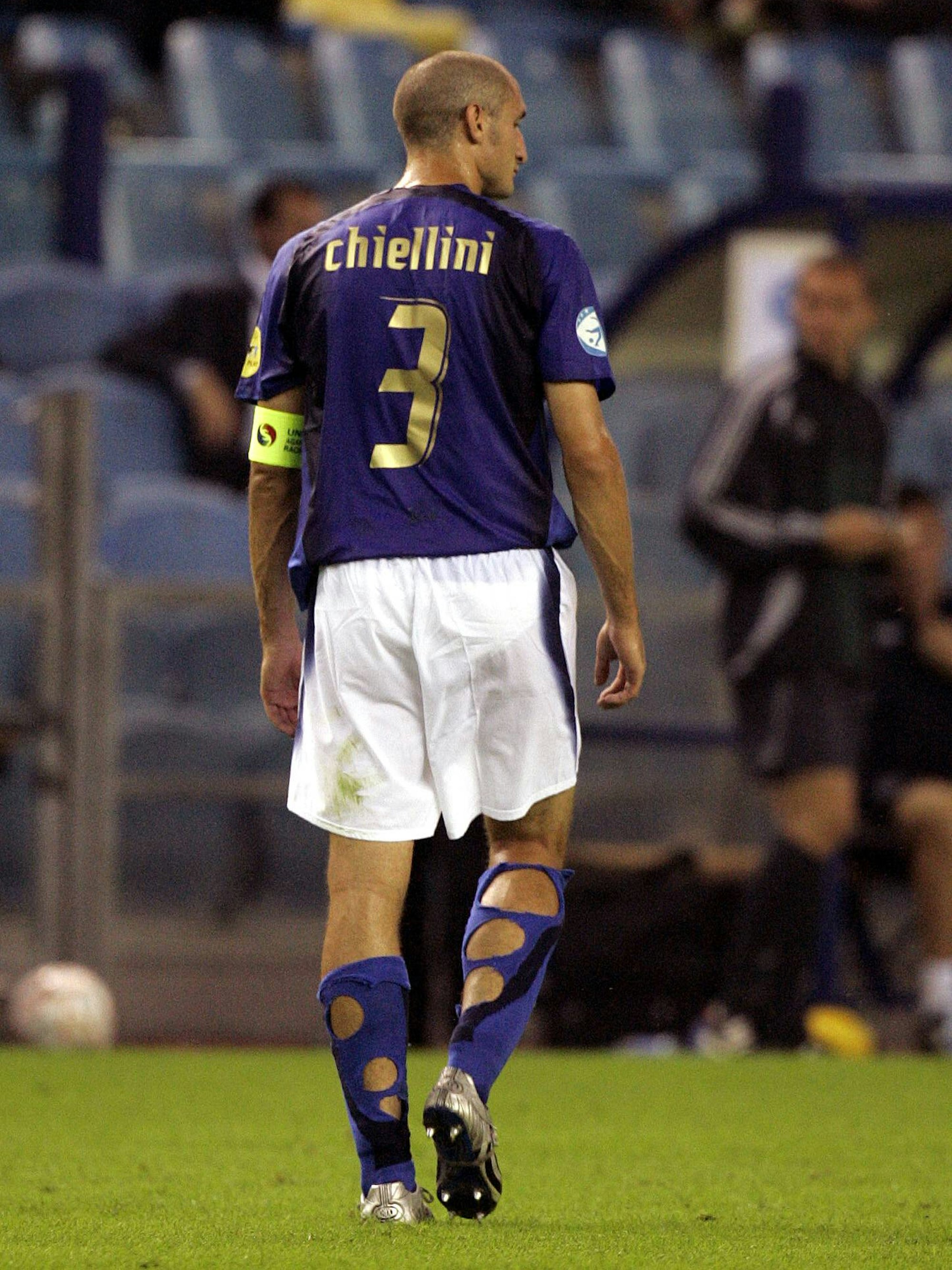 Giorgio Chiellini steht auf dem Spielfeld