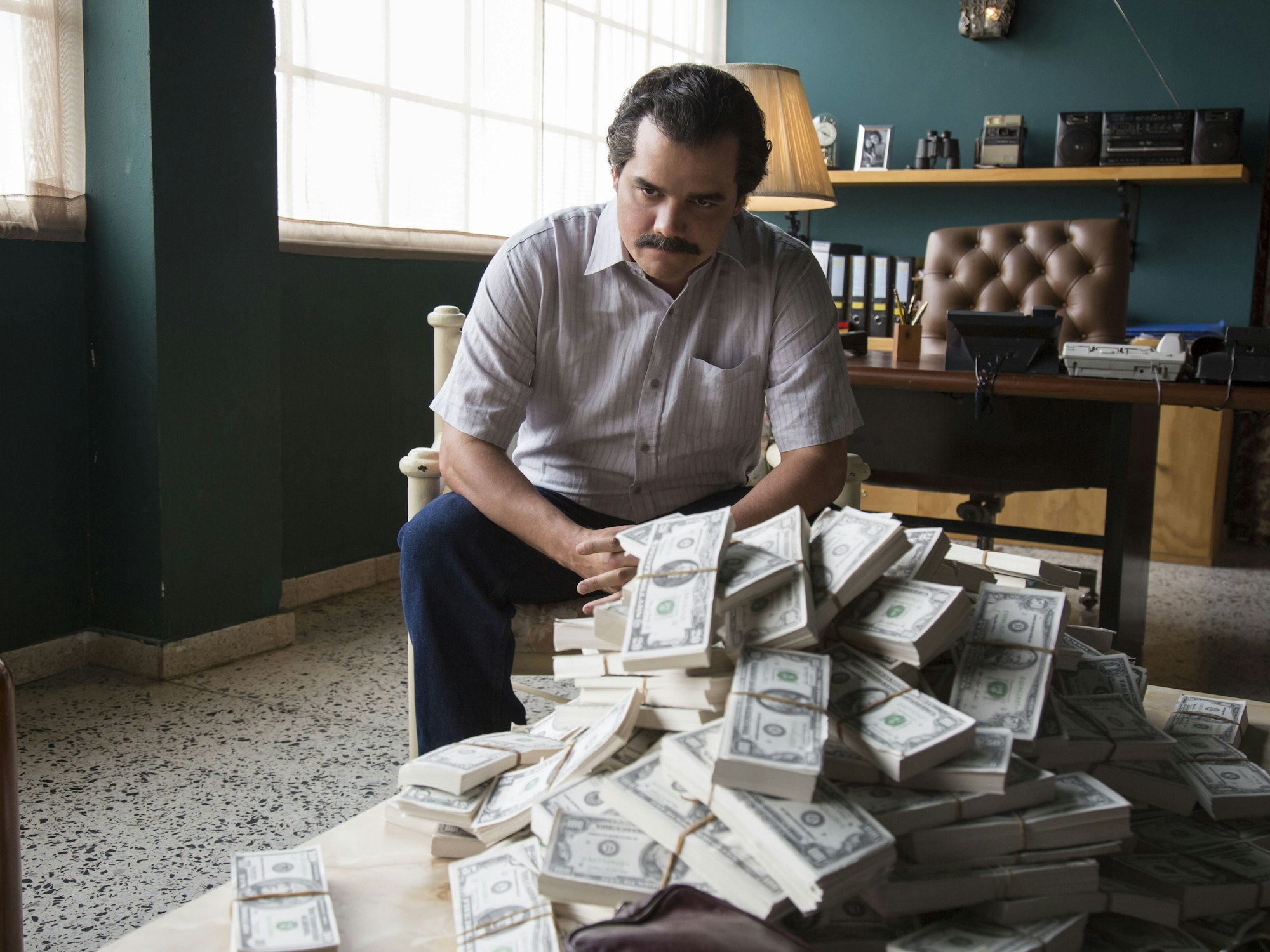 Die Netflix-Serie „Narcos“ erweckt Drogenboss Escobar zum Leben.