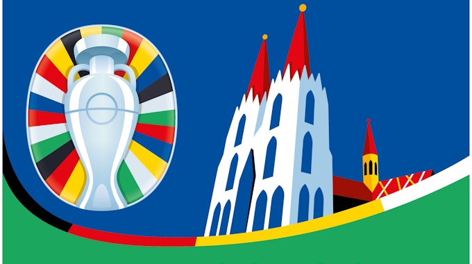 5. Oktober 2021: Der DFB enthüllt das Logo für die EM 2024 im eigenen Land. Auch Köln erhält ein eigenes Logo. Bild für die Berichterstattung rund um das Turnier frei verwendbar.