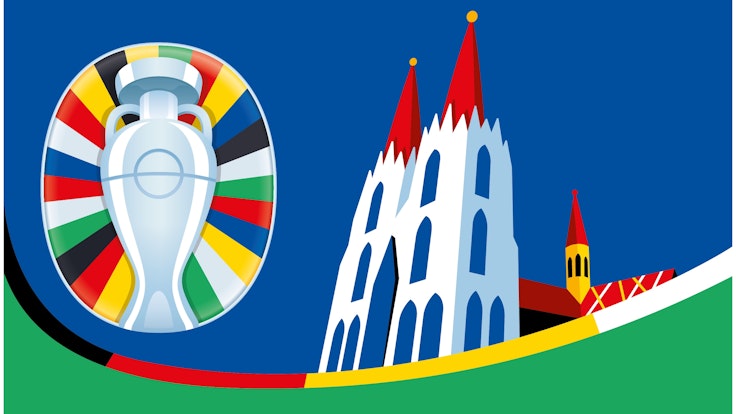 5. Oktober 2021: Der DFB enthüllt das Logo für die EM 2024 im eigenen Land. Auch Köln erhält ein eigenes Logo. Bild für die Berichterstattung rund um das Turnier frei verwendbar.