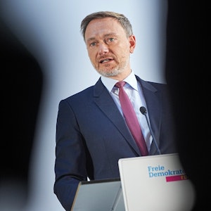 Christian Lindner, FDP-Bundesvorsitzender, spricht am 6. Oktober 2021 in Berlin.