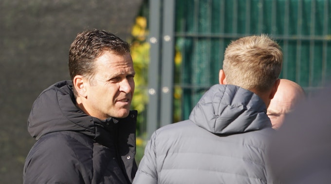 Oliver Bierhoff, DFB-Direktor Nationalmannschaften, während des Trainings.