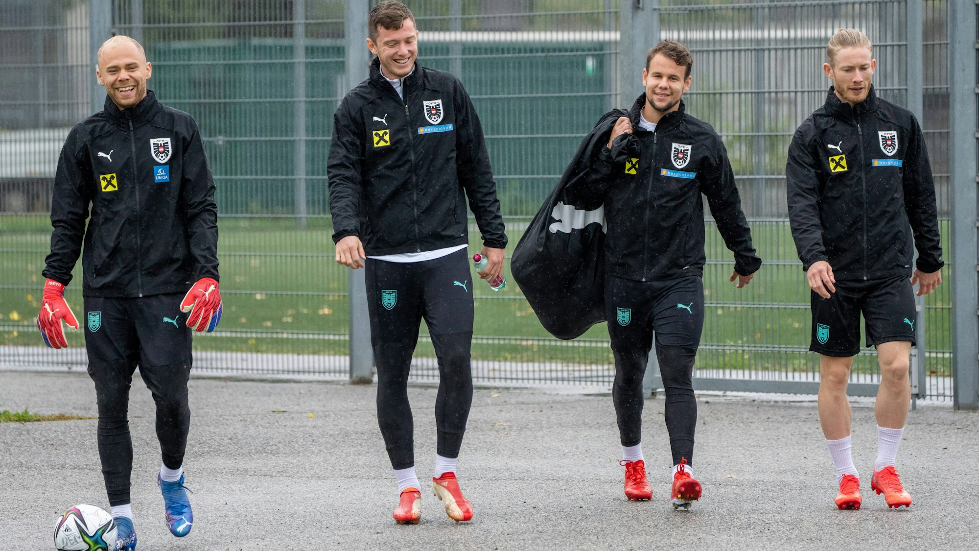 Florian Kainz und Louis Schaub trainieren mit der Nationalmannschaft Österreichs.
