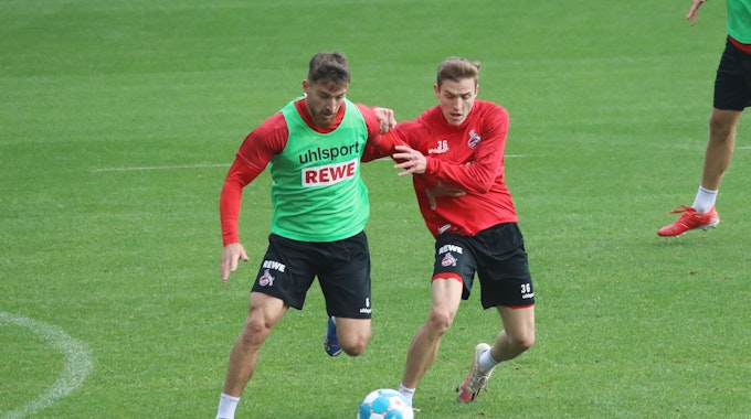 Salih Özcan und Niklas Hauptmann trainieren beim 1. FC Köln.