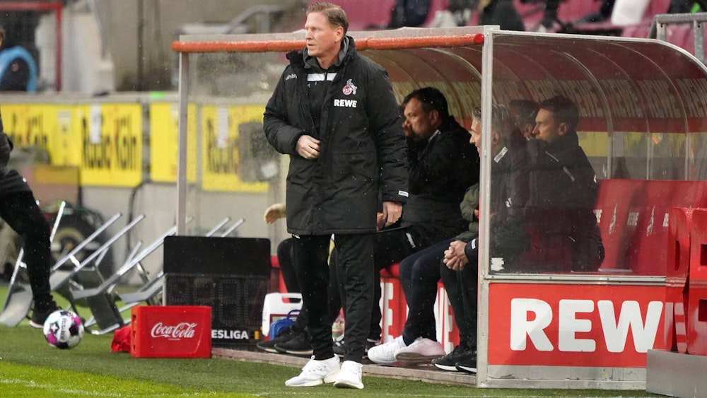 Markus Gisdol trainiert den 1. FC Köln gegen den FSV Mainz 05.