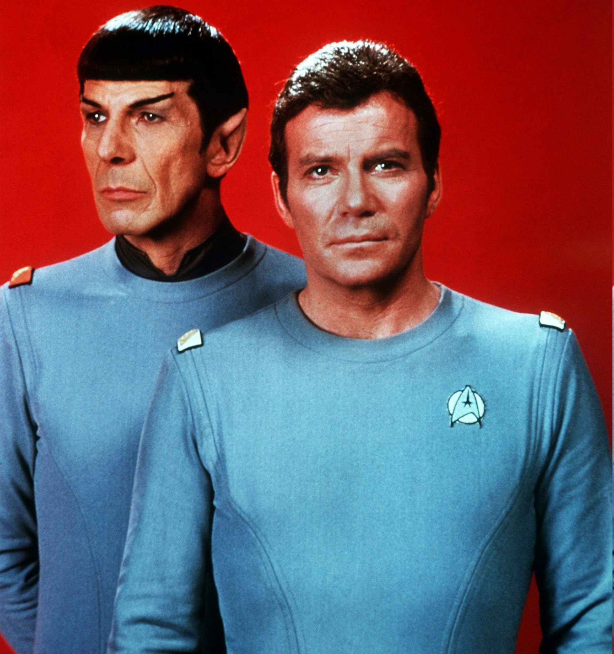 Star Trek: William Shatner (r) als „Captain Kirk“ und Leonard Nimoy als Crewmitglied „Spock“.