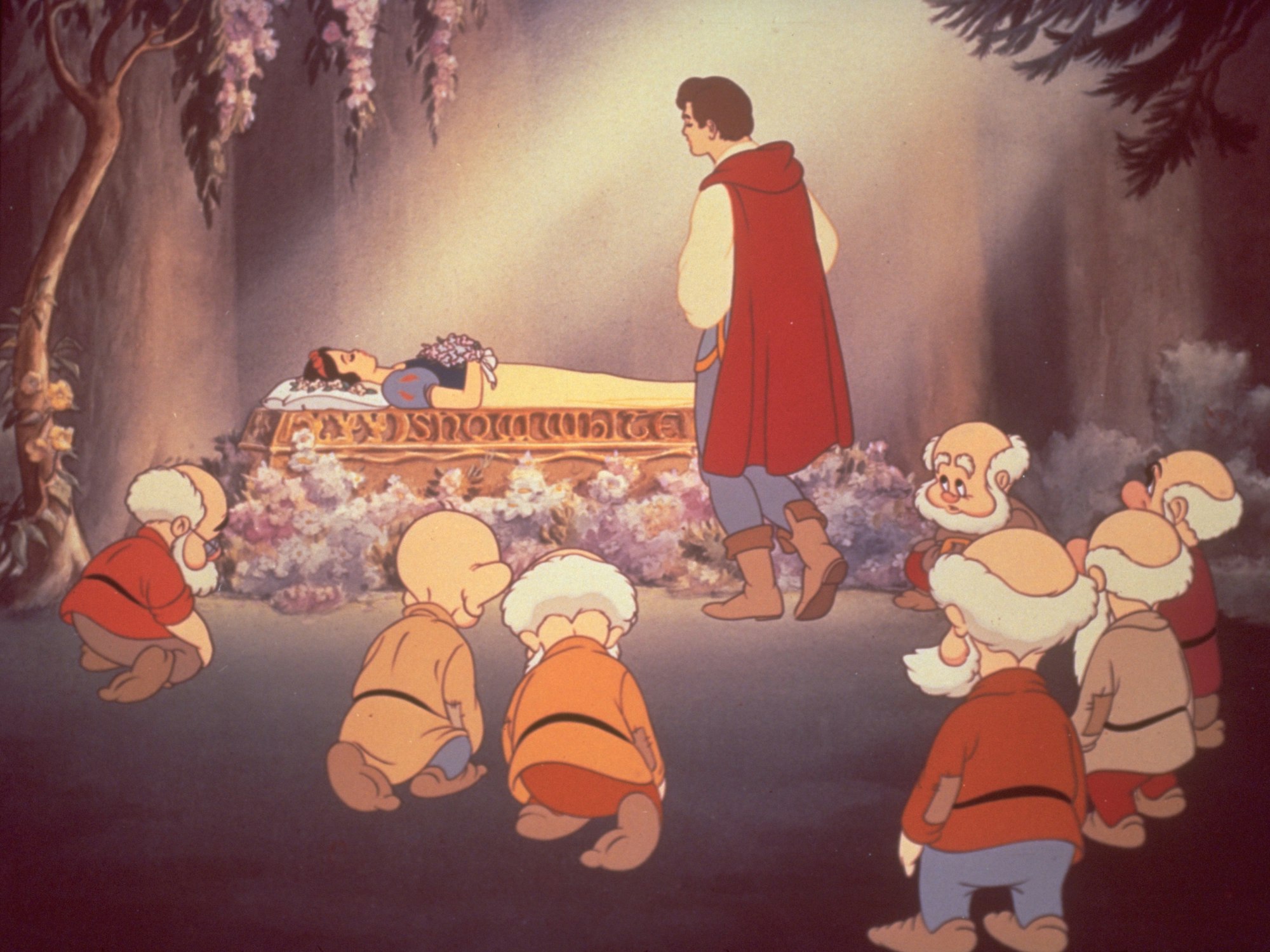 Eine Szene aus Disneys erstem Zeichentrickfilm „Schneewittchen und die sieben Zwerge“ von 1937. Ruthie Tompson wirkte als Disney-Animateurin Tag und Nacht an diesem Film mit, der bis an ihr Lebensende ihr Lieblingsfilm blieb.