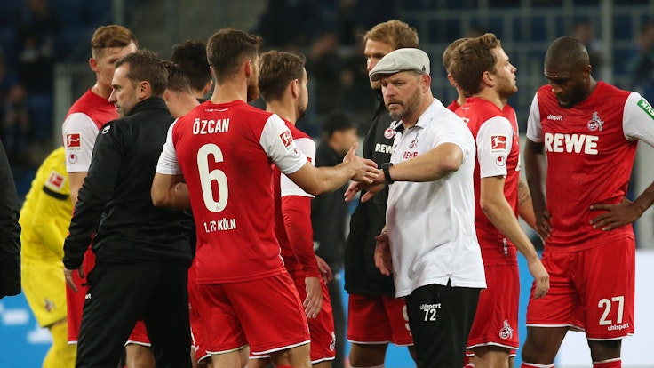 Steffen Baumgart und der 1. FC Köln sprechen nach dem 0:5 bei der TSG Hoffenheim.