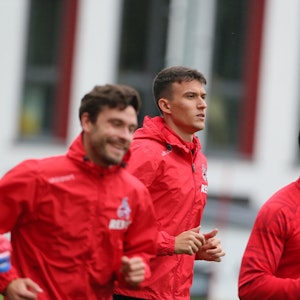 Jonas Hector, Dejan Ljubicic und Kingsley Schindler im Training des 1. FC Köln