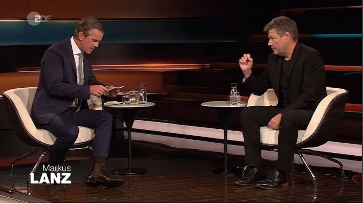 Am Dienstagabend (19. Oktober) war Grünen-Politiker Robert Habeck zu Gast in der ZDF-Talkshow Markus Lanz.