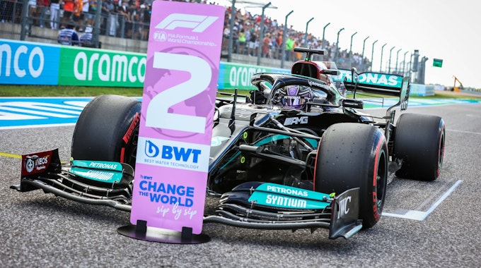 Formel-1-Weltmeister Lewis Hamilton beim Qualifying des großen Preis der USA&nbsp;