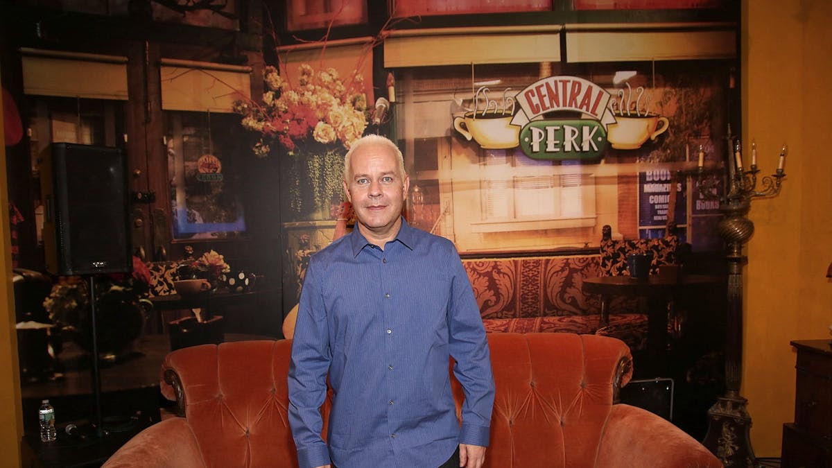 In this file photo actor James Michael Tyler attends the Central Perk Pop-Up Celebrating The 20th Anniversary Of "Friends" on September 16, 2014 in New York City. - Actor James Michael Tyler who played coffee shop manager Gunther on the hit sitcom "Friends" died October 24, 2021 at age 59, US media reported.&nbsp;