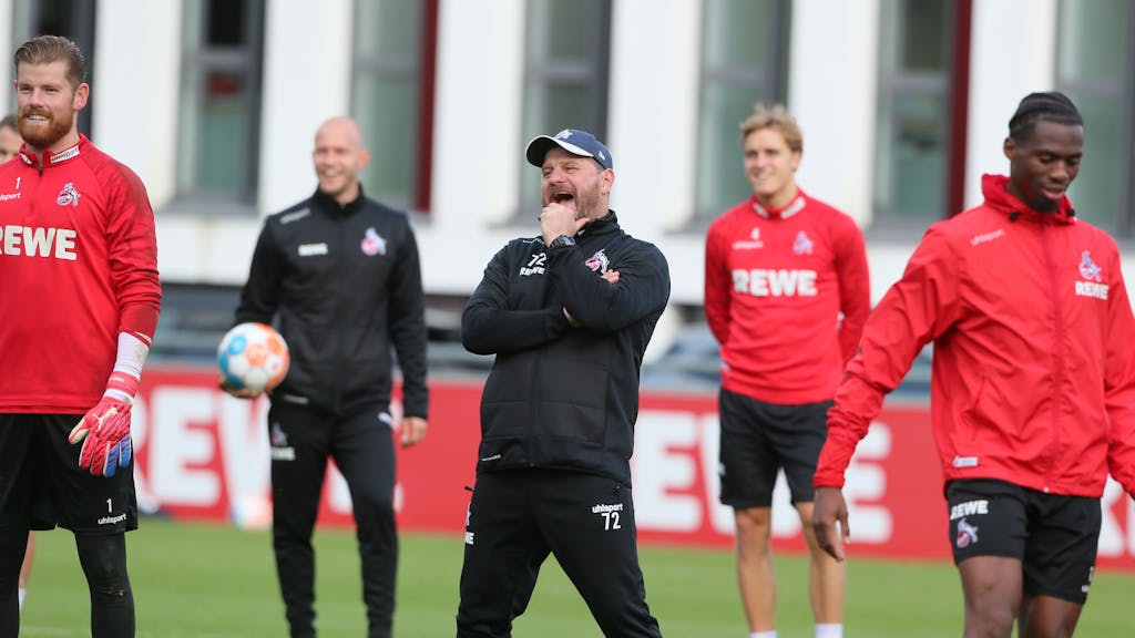 Steffen Baumgart trainiert den 1. FC Köln am Geißbockheim.