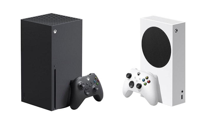 Produktfoto der Xbox Series X von Microsoft, nur in der Shoppingwelt verwenden.