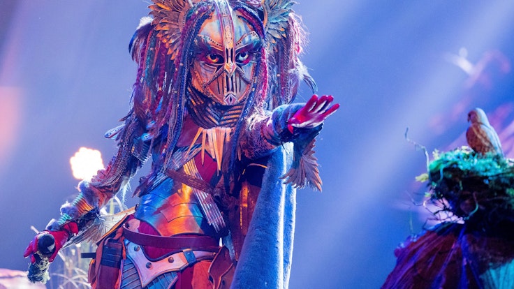 Die Heldin steht bei „The Masked Singer“ auf der Bühne.