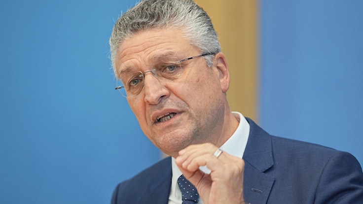 Lothar Wheeler, president of the Robert Koch Institute (RKI), at a federal press conference in Berlin.  At an online discussion event on Wednesday evening, he addressed the audience with clear words.