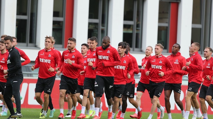 Der 1. FC Köln im Abschlusstraining vor dem Auswärtsspiel bei Borussia Dortmund am 29.10.2021