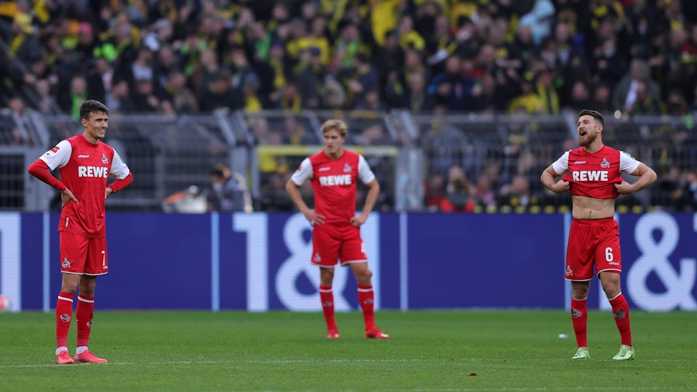 Dejan Ljubicic, Timo Hübers und Salih Özcan spielen für den 1. FC Köln gegen Borussia Dortmund.