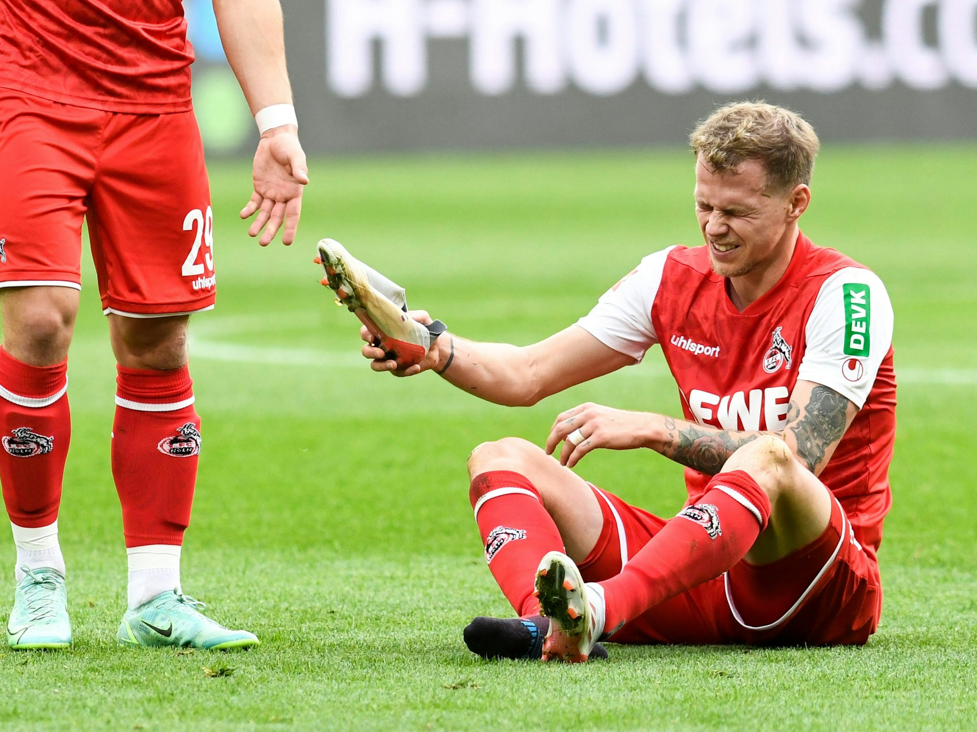 Ondrej Duda vom 1. FC Köln leidet gegen den BVB.