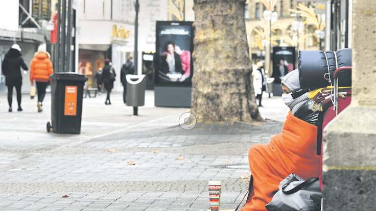 Die Anzahl der Obdachlosen in Köln nimmt zu.