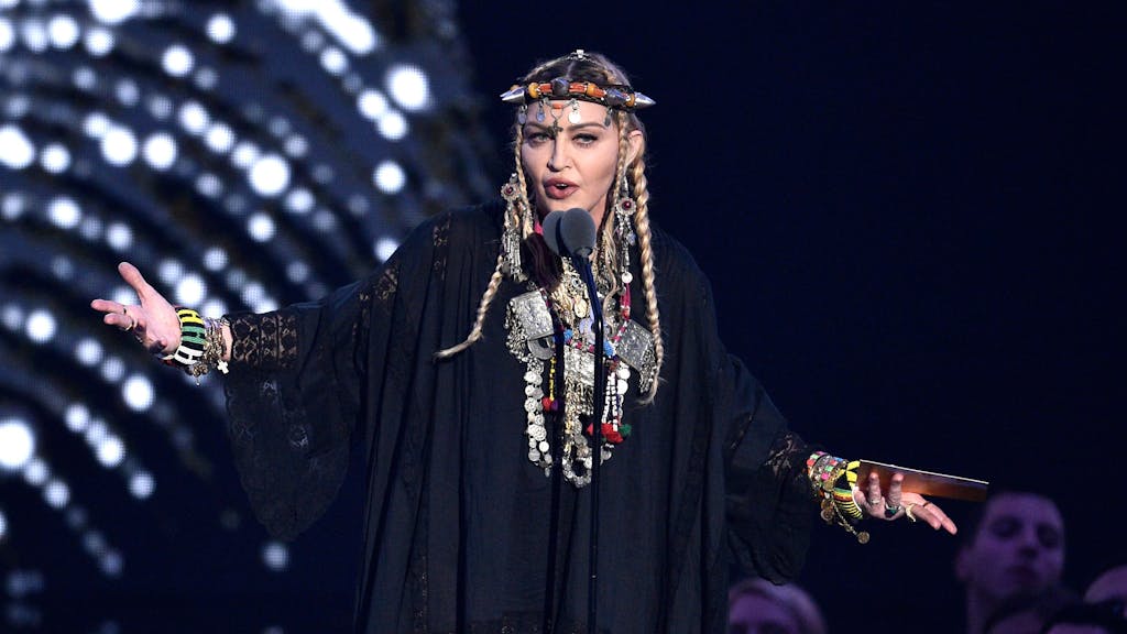 US-Sängerin Madonna bei den „MTV Video Music Awards“ 2018 in New York.&nbsp;