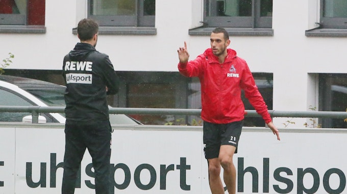 Ellyes Skhiri trainiert beim 1. FC Köln.