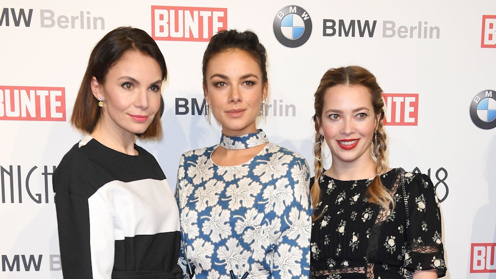 BMW Festival Night in der Gendarmerie: Nadine Warmuth, Janina Uhse und Laura Osswald.