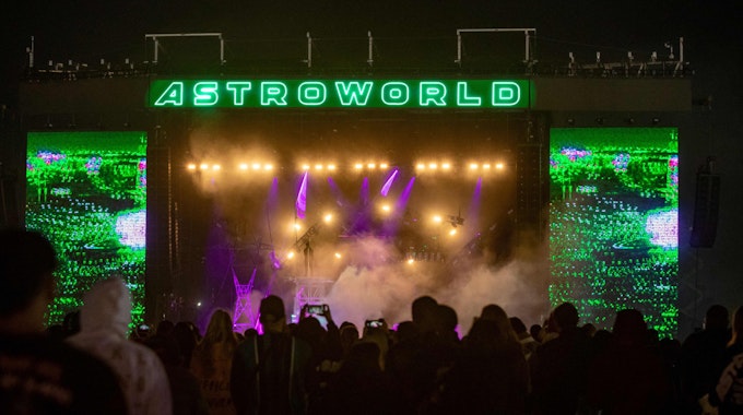 Die Bühne des Astroworld-Festivals in Houston.&nbsp;