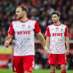 Rafael Czichos und Jonas Hector spielen für den 1. FC Köln gegen Union Berlin.