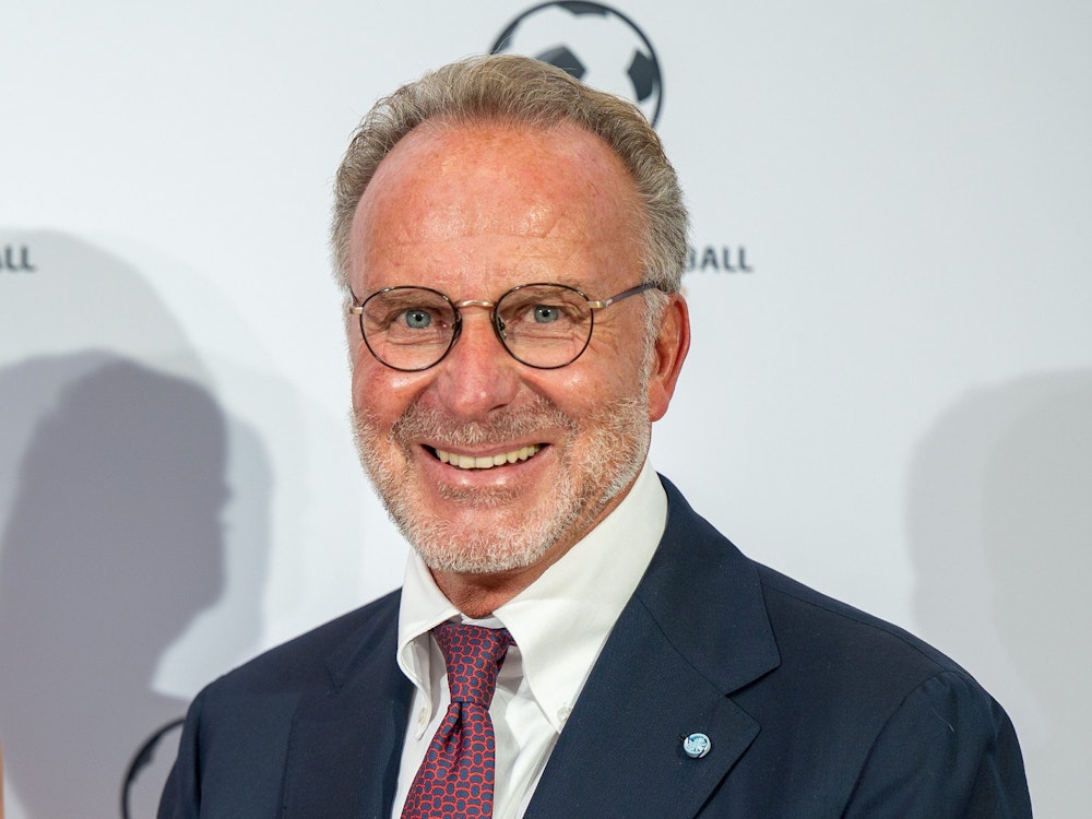 Karl-Heinz Rummenigge, Fußballfunktionär und ehemaliger Bayern-Vorstand kommt zur Award-Verleihung 2021 des Deutschen Fußball-Botschafters