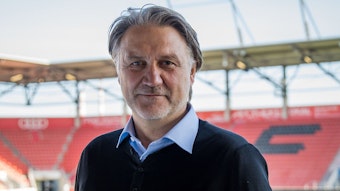 Dietmar Beiersdorfer bei seiner Vorstellung als neuer Geschäftsführer Sport und Kommunikation. 
