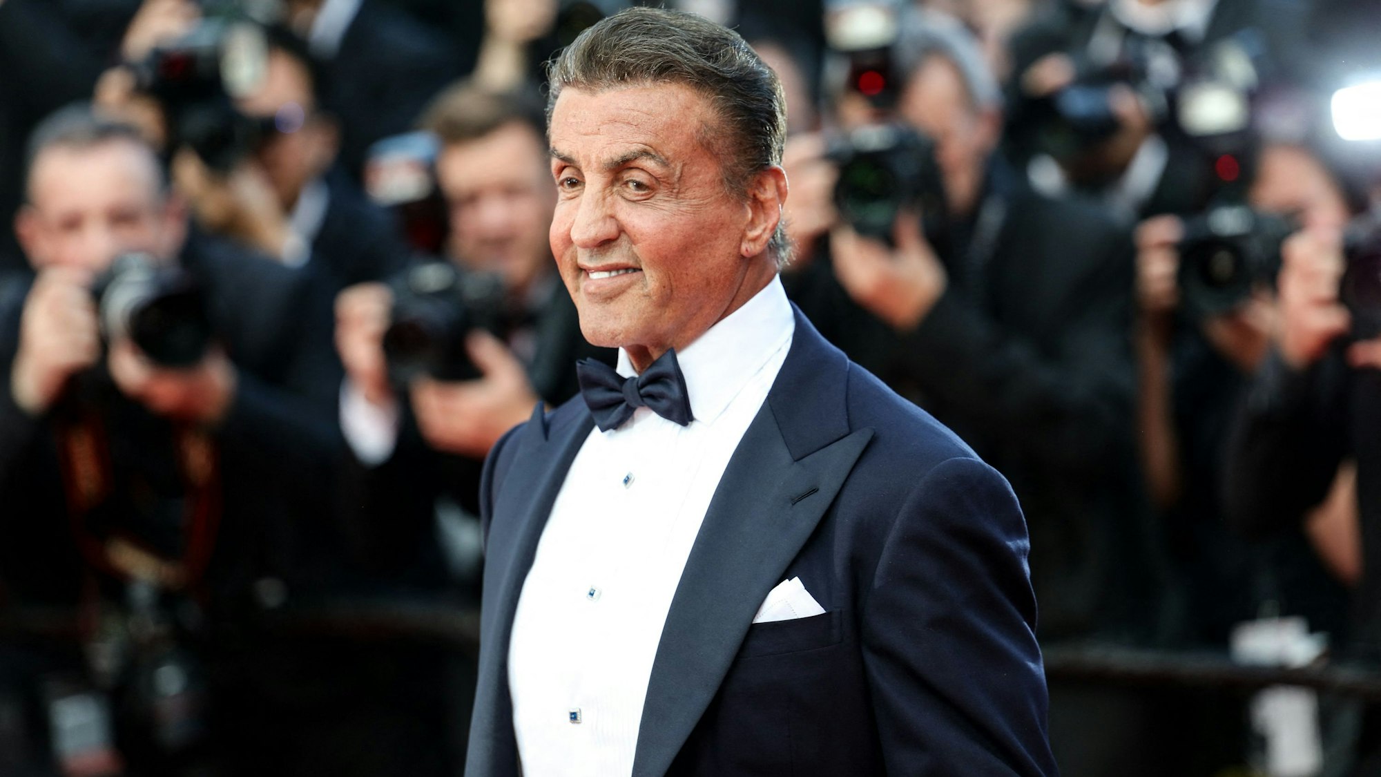 Schauspieler Sylvester Stallone kommt beim 72. Cannes Filmfestival zur Premiere des Films „The Specials (Hors Normes)“.