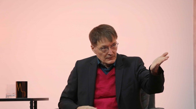 Karl Lauterbach beim Kölntalk im Oktober 2021.