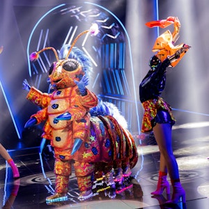Die Raupe steht in der „ProSieben“-Show „The Masked Singer“ auf der Bühne.