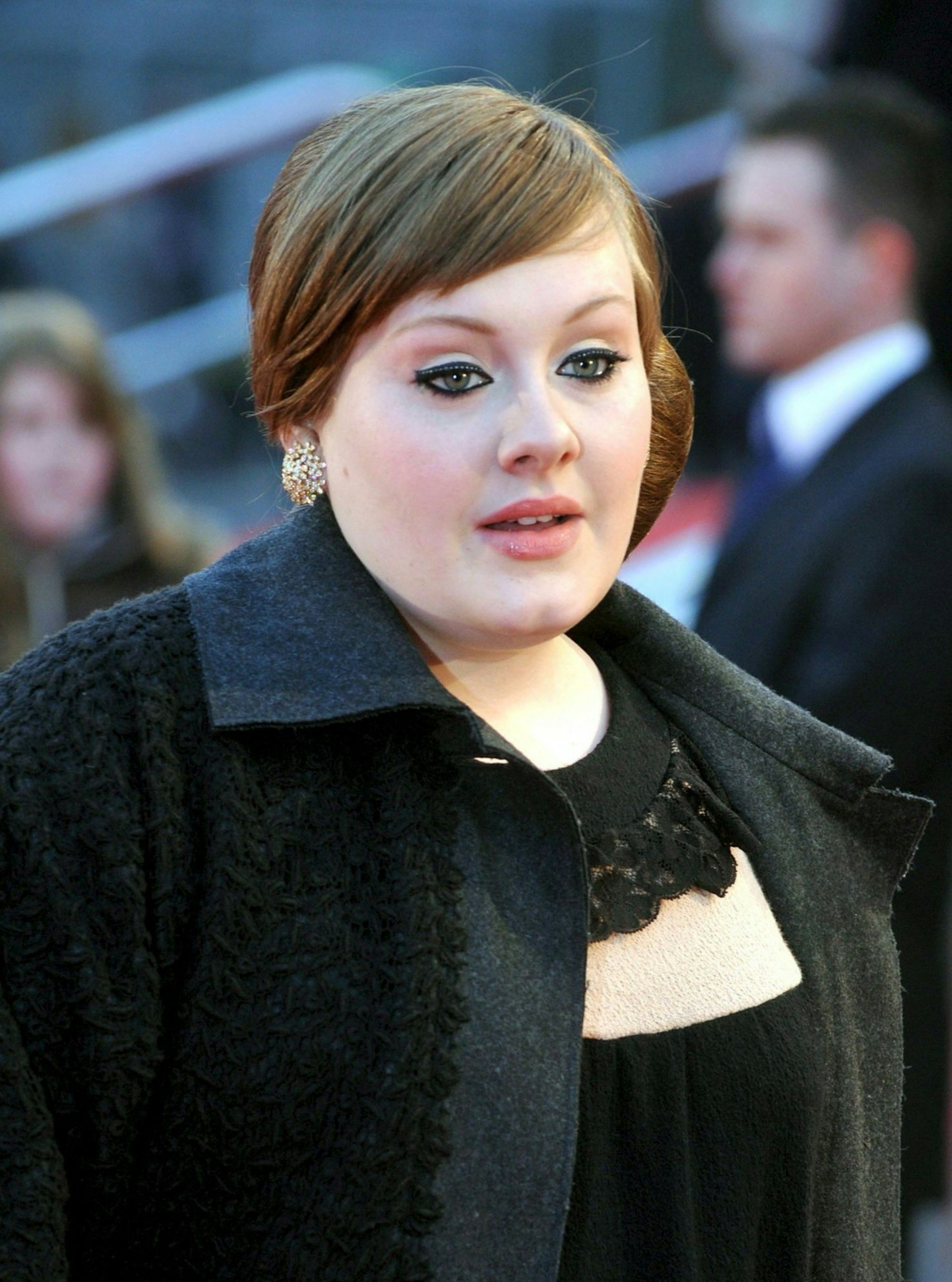 Adele im Jahr 2008 in London: Die Sängerin, die inzwischen en Weltstar ist, war damals noch fülliger als heute.