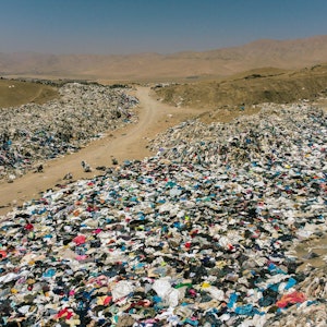 Tausende Tonnen Textilien werden jedes Jahr in der Atacama-Wüste abgeladen. Das Foto wurde im September 2021 aufgenommen.