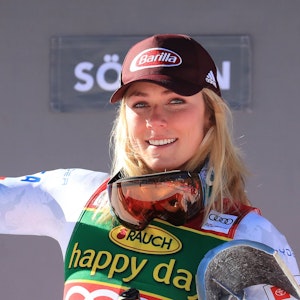 Alpine Ski World Cup: Mikaela Shiffrin nach dem Riesen-Slalom in Sölden.