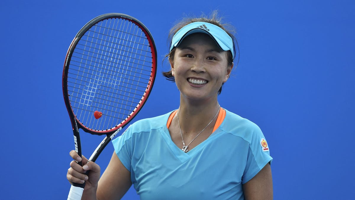Tennis-Star Peng Shuai feiert ihren Sieg über&nbsp;Daria Kasatkina bei den&nbsp;Australian Open 2017