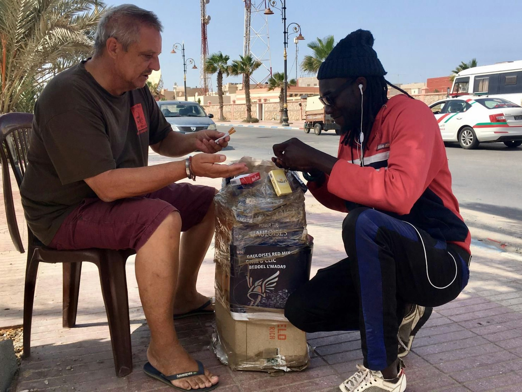 Auf seiner Weltreise verkaufte Andreas Hagemeyer in Dakar Zigaretten